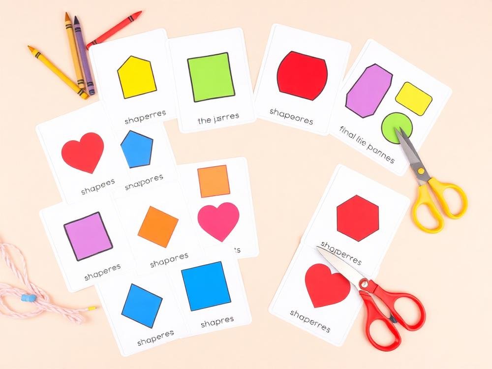 Flashcards, shapes and colors printables